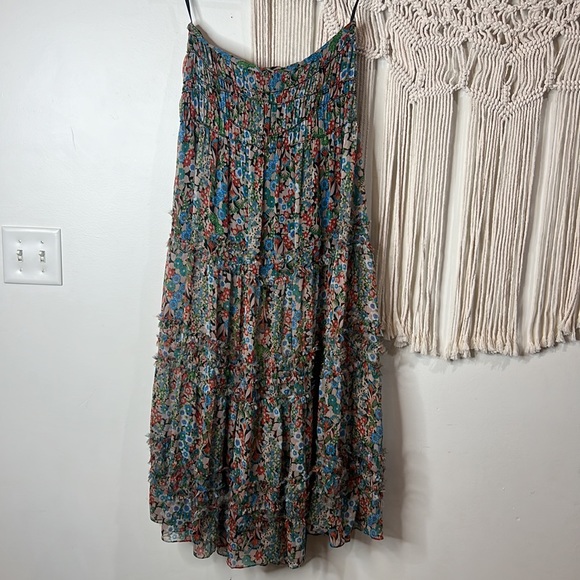 RTR 
Ted Baker London
Amadea Skirt Maxi Skirt Size 3 Multicolored Floral pleated - Picture 10 of 10